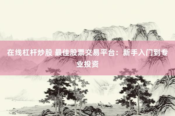 在线杠杆炒股 最佳股票交易平台：新手入门到专业投资